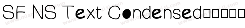 SF NS Text Condensed字体转换